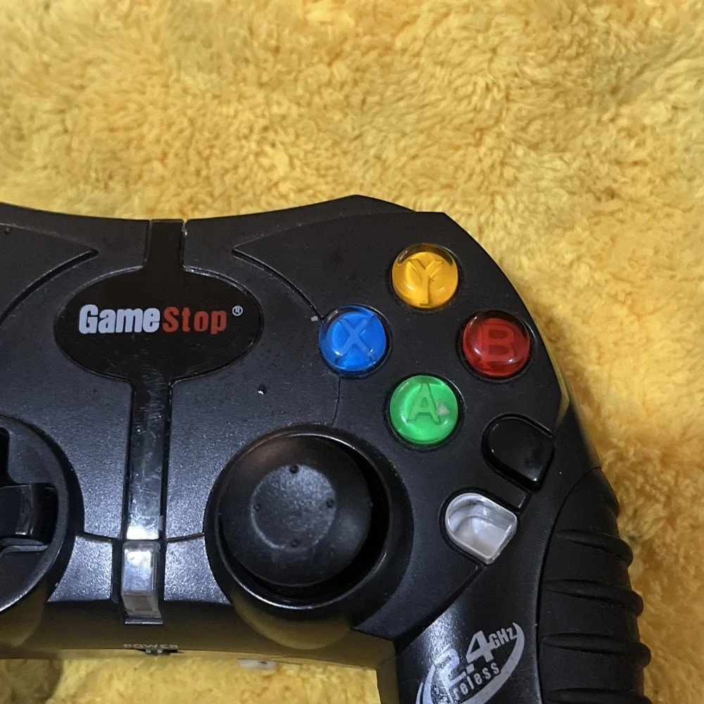 GameStop 2.4GHz Wireless Microsoft OG Xbox Controller - For Repair Corrosion